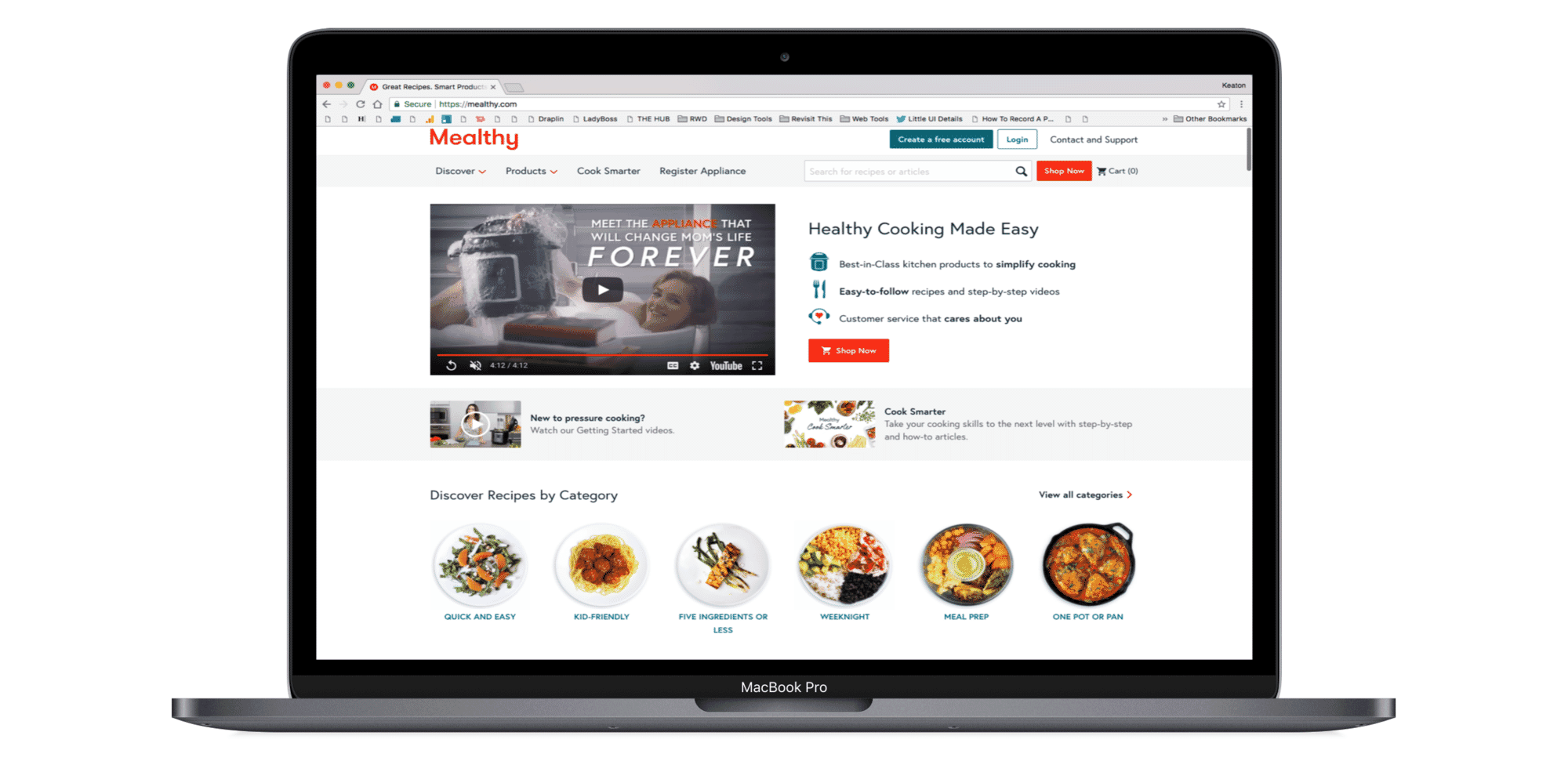 Final designs of mealthy.com